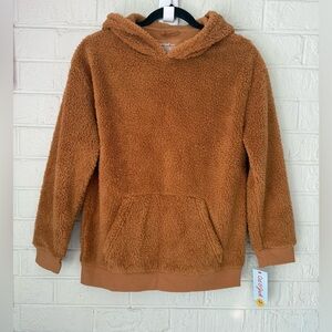 NWT CAT & JACK boys Sherpa pullover hoodie sz XL (14) ✨